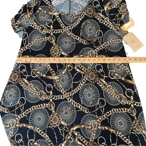 NWT SJS Gold chain dress SIZE 1X - Picture 7 of 12